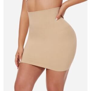 New Joyshaper Seamless Half Shapewear Skirt With Built In Panty Womens Size 2XL